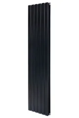 Вертикальный дизайнерский радиатор отопления ARTTIDESIGN Livorno II 6/1800/408/50 черный матовый